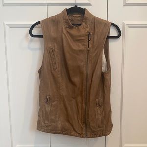 All Saints Leather Vest